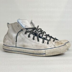 Stylish White High-Top Sneakers